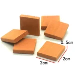 Set of square terracotta clay tiles, featuring a smooth matte finish and uniform dimensions, perfect for 1:12 scale architectural models and dollhouse flooring