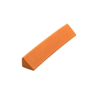 Set of 50 miniature terracotta right-angle trim strips measuring 10cm x 1.6cm x 1.2cm, featuring clean 45-degree angle design and smooth clay finish, perfect for 1:12 scale dollhouse corner and edge finishing