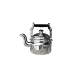 1:12 Scale Miniature Silver Metal Kettle - Classic Tea Kettle with Handle and Spout - 30×26mm Dollhouse Kitchen Accessory