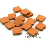 1:16 Scale Terracotta Building Tiles - 100pcs Miniature Clay Bricks for Dollhouse Construction and Architectural Models