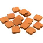 1:16 Scale Terracotta Building Tiles - 100pcs Miniature Clay Bricks for Dollhouse Construction and Architectural Models