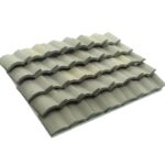 Premium Grey Japanese Style Roof Tiles - 100pcs Miniature Clay Tiles for Dollhouse, Architectural Models & Professional Displays - Traditional Wave Pattern