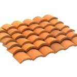 Premium Handcrafted Terracotta Roof Tiles - 100pcs Clay Miniature Roofing Tiles for Mediterranean Dollhouse, Architectural Models & Professional Displays - Classic Curved Design