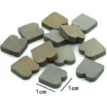 Premium Heart-Shaped Slate Tiles - 100pcs Miniature Grey Stone Tiles for Dollhouse, Architectural Models & Professional Displays - Authentic Slate Texture