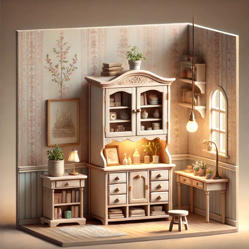 Dollhouse Miniature Furniture - Tutorials 1 Inch Minis: 1 INCH SCALE HANGING WAL