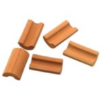 Premium Clay Roof Tiles - 100pcs Miniature Roofing Elements for Dollhouse, Scale Models & Architectural Displays - 1:12 Scale, 20mm × 12mm